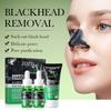 Removes Blackheads Deep Cleans Pores Softens Cuticles Absorbs Excess Oil and Dirt Bamboo Charcoal Extract Bamboo Charcoal Blackhead Three Piece Set