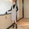 Casual Dress Korean Loose Vest Slimming Women Clothing Paired with Spring and Autumn Mid Length Knitted Vest Sweater Female