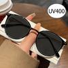 Men Women Luxury Sunglasses Unisex Fashion Design Round Frame Sun Glasses Trendy Outdoor Driving Riding UV400 Eyewear
