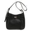 Pu Solid Color Bag Women Lock Closure Inner Zipper Pocket Daily Travel Bags