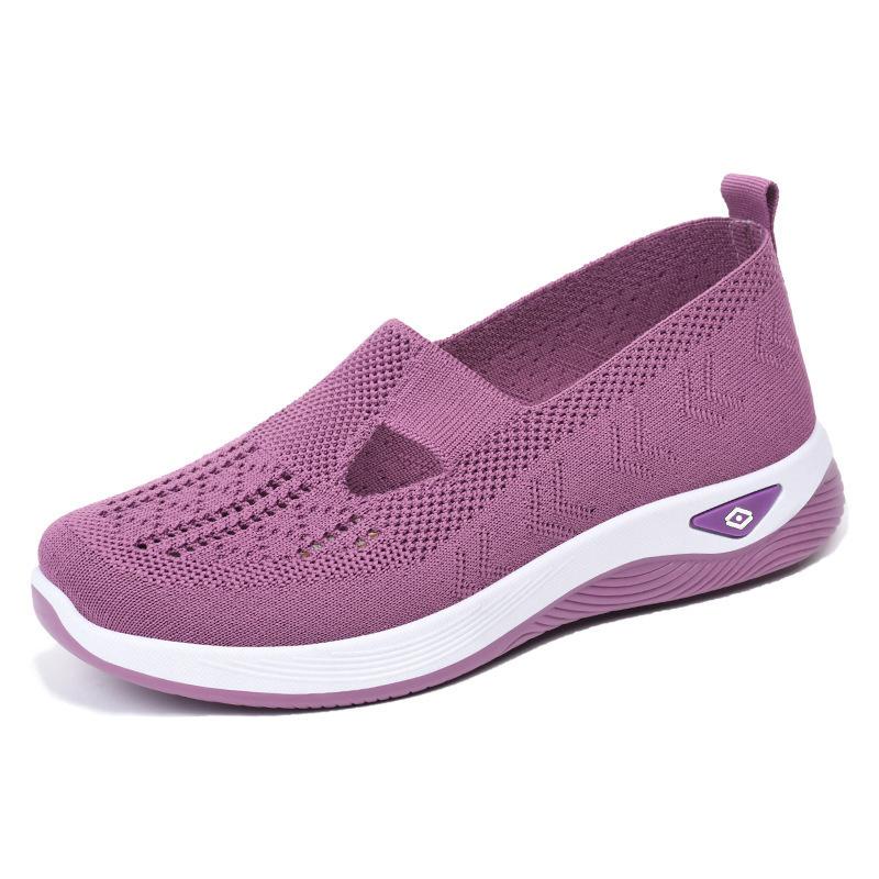 Shoes Women's Large-size Women's Shoes with Soft Soles Pedal Mother Shoes, Mesh Breathable Cloth Shoes KT