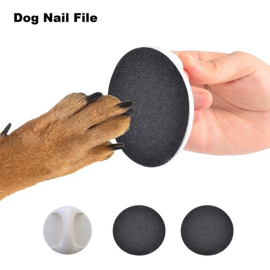 Dog Nail File Kit for Stress-Free Grooming Ergonomic Design Replaceable Matte Paper Pet Nail Trimmer for Cats Dogs