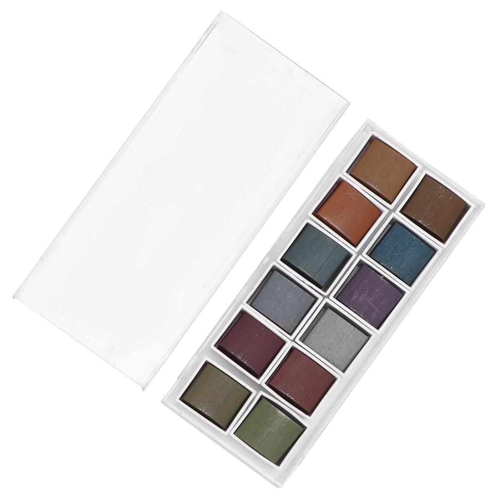 Watercolor Paint DIY 12 Different Sea Rhyme Color Paint Pigments for Students Adults Watercolor