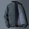 Autumn Winter Jacket Men Pattern Fleece Lined Casual Jacket Men Fashion Coat