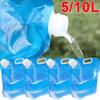 High Capacity Outdoor Water Bag 5/10L Folding Water Bag Canister Tasteless Safety Seal Lightweight Drinking Water Storage Bag