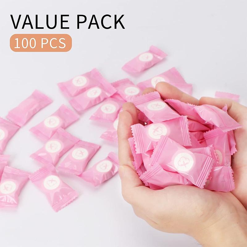 Compressed Towel 100 Pcs Mini Disposable Portable Face Towel Cotton Tissue Facial Cleansing Towel Travel Sports Outdoor