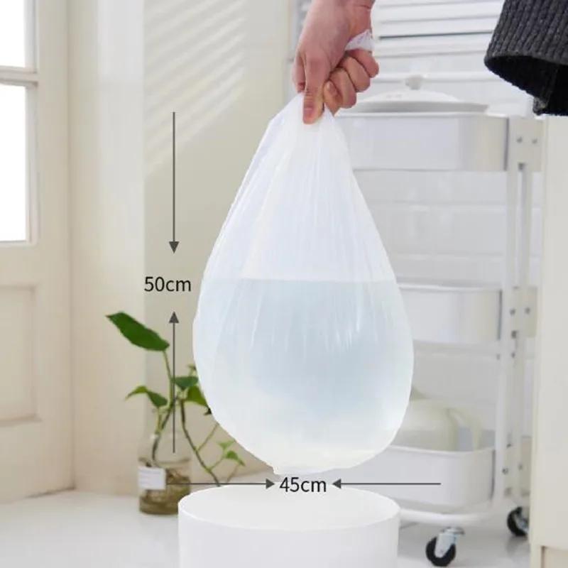 Flat Mouth Bio-Based Degradable Garbage Bag Disposable Toilet Cleaning Kitchen Garbage Bag Thickened Plastic Bag