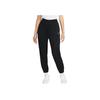 Jordan Solid Color Elastic Waist Cuffed Casual Pants Women Bottoms Black DN4576-010