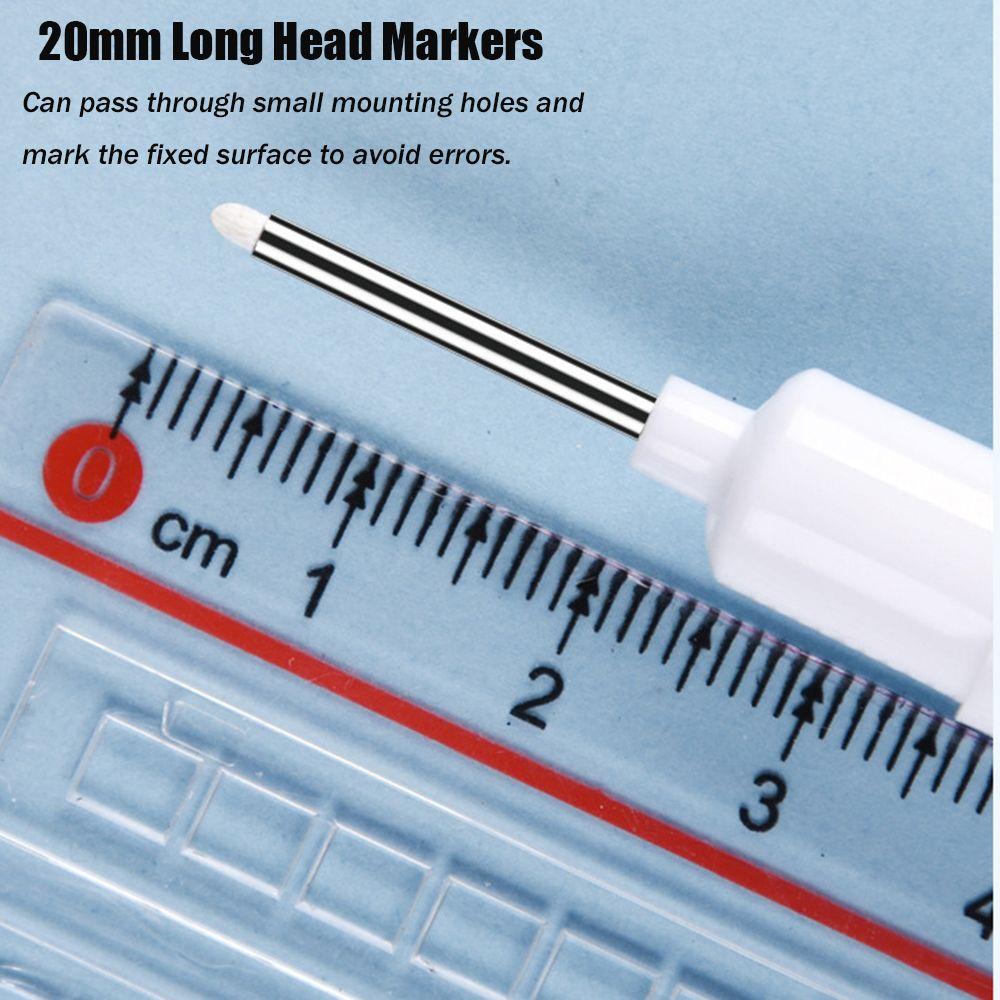 Bathroom Multifunction Depth Marker Pen Long Head Markers Hareware Processing Deep Hole Marker