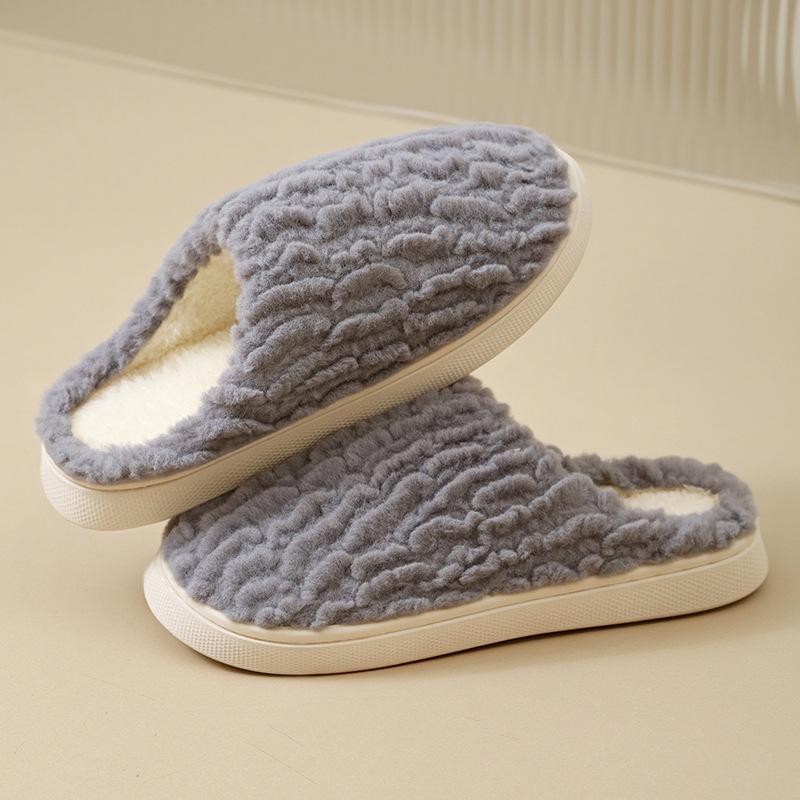 Winter Turtle Shell Cotton Slippers Women's New Indoor Home Home Home Non-slip Warm Plush Slippers Men's