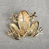 MECHOSEN Lucky Cute Frog Brooch Tie Tack School Entrance Animal Pin, Clip, Pin, Clip, Women's, Men's, Kids, Graduation, Ceremony, Crystal, Green,