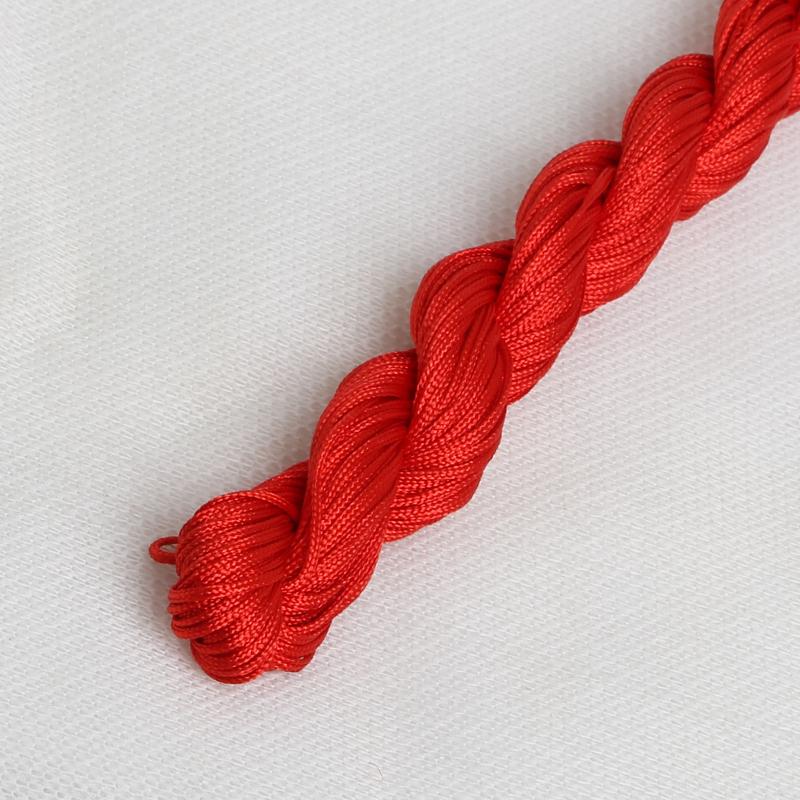 24M DIY Rope Nylon Cord Thread Chinese Knot Macrame Bracelet Braid String Knit Bead For DIY Necklace