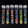 7pcs Glitter Polyhedral Dice Set DND Board Game Tabletop RPG Multi-sided Digital Dice Set Funny Boardgame Accessories, with Tube