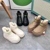 Snow Boots Women's 2024 Winter New Women's Shoes Short Tube Thermal Cotton Shoes Piled Thickened Shoes Women's Boots Shoes Women's MX7807
