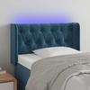 VidaXL LED Headboard Bedroom Furniture Single Bed Accessory Headboard Bed Frame Interior Dark Blue 3123606