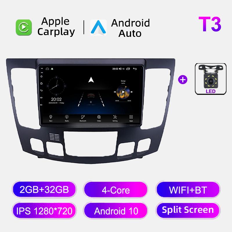 WIFI 4G Car Radio For Hyundai Sonata NF 2008-2010 Autoradio FM RDS Wireless Carplay Multimedia Video Player Head Unit IPS Stereo
