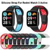 Breathable Silicone Watch Strap Replacement Watchband Bracelet for Redmi Watch 3 Active Smart Watch