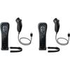 Gamepad - Noname - Wii Motion Plus - 2 Controllers + 2 Nunchucks - Wireless - Black