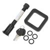 5 8in Trailer Hitch Receiver Pin Lock with 2in Silencer Pad Tubular Keys O Rings for Car Truck Hitch Ball Carrier