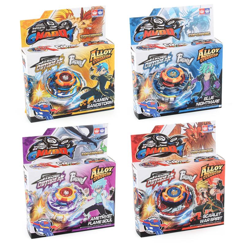 Alloy Battle Gyro Set, Battle Gyro Gun Ruler Launcher 2-In-1 Battle Gyro Toy