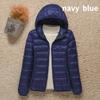 New Women Thin Down Jacket White Duck Down Ultralight Jackets Autumn And Winter Warm Coats Portable Outwear