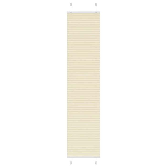 VidaXL Store Plissé Crème 50x200 Cm Largeur Du Tissu 49,4 Cm Polyester, Window Pleated Blind, Accordion Blind, Blind 4015303