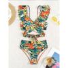 2025 New Women Print Summer Push Up Swimwear High Waist Bikini Set Bathing Suit Beachwear Female Holiday Swimsuit Swimming