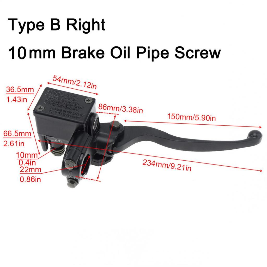 Hydraulic Brakes Universal Motorbike Brake Pump Buggy Scooter Cylinder Pump Handle Accessories Left Right Clutch Lever