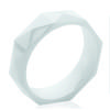 White 'Mineralia' Ceramic Ring - 6 Mm