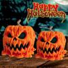 Orange Melting Halloween Pumpkin Candy Bowl With Lid Food Display Bowl Candy Holder Haunted House