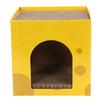 Cheese Shape Cat Scratch House Cardboard Cat Scratcher House Interesting Cat Hiding House for