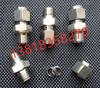 304 Stainless Steel Compression Straight Connector NPT 1/8 To Metric 6mm Tube Adapter