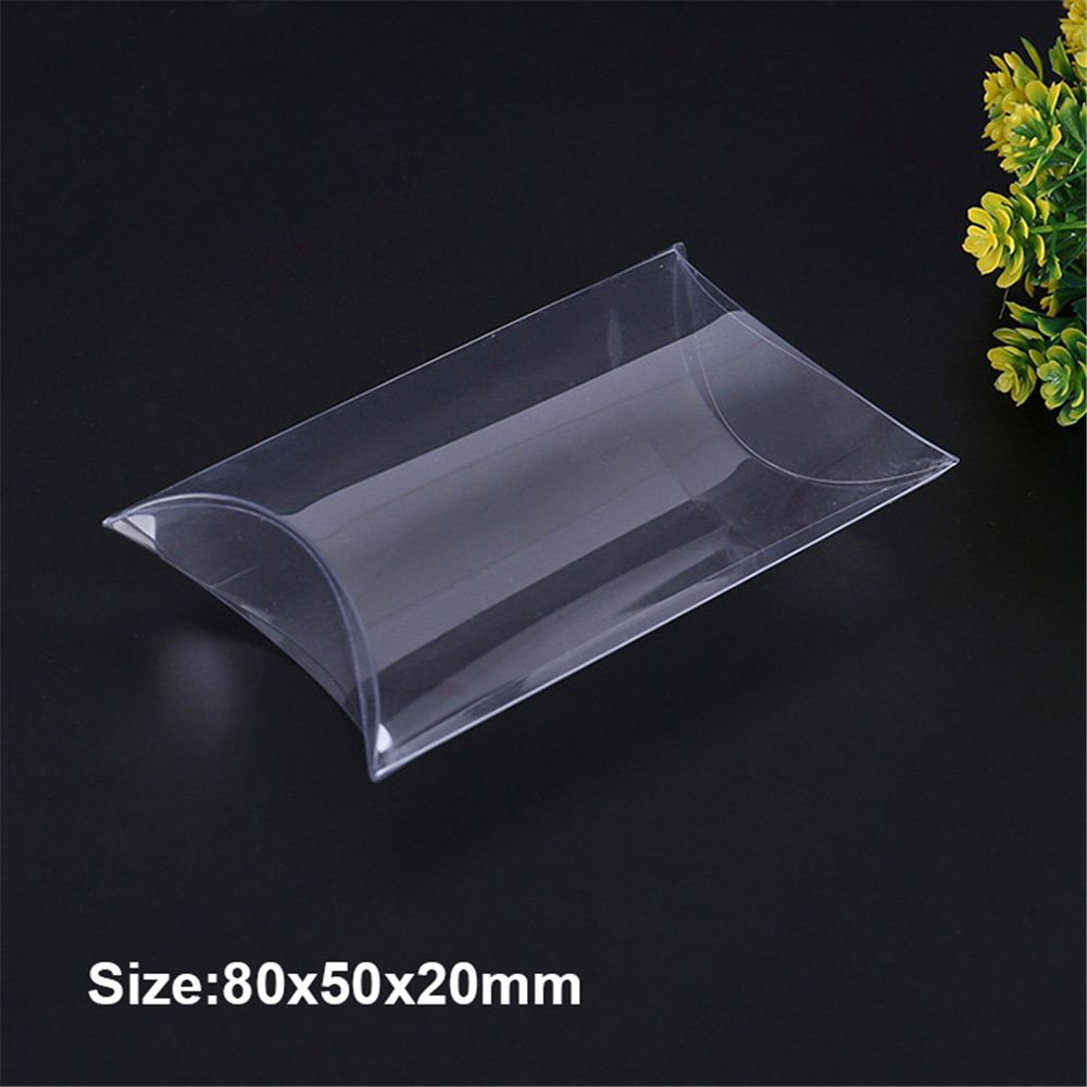 50pcs/set Cute Wedding Favors Present Pocket Gift Bag Cookie Pouch Pillow Shape Candy Boxes