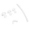 Hearing Amplifier Ear Tips Set Silicone Earplug Domes with Tube Elbow Replacement Accessories for BTE