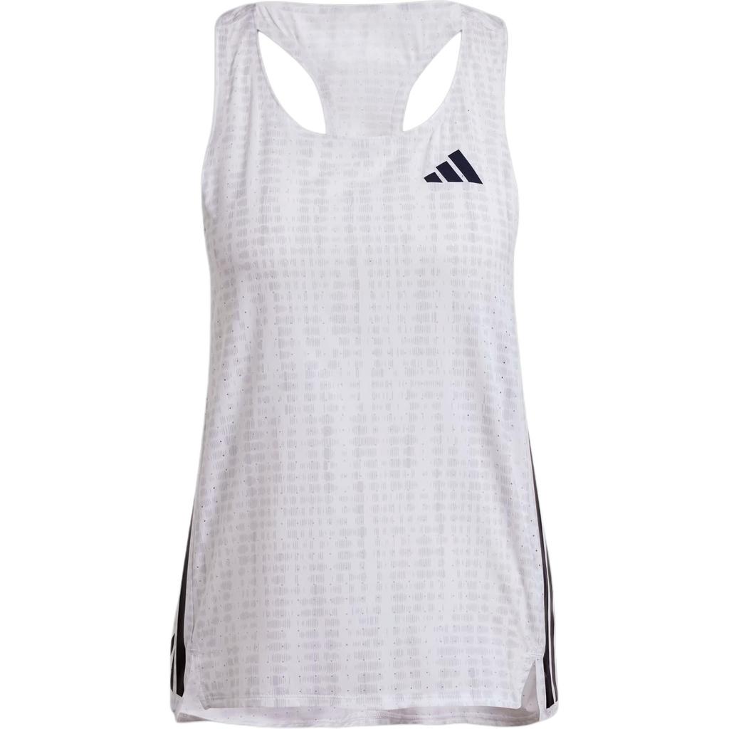 Adidas Logo Slim Fit Sleeveless Tank Top Women Tops White JC7667