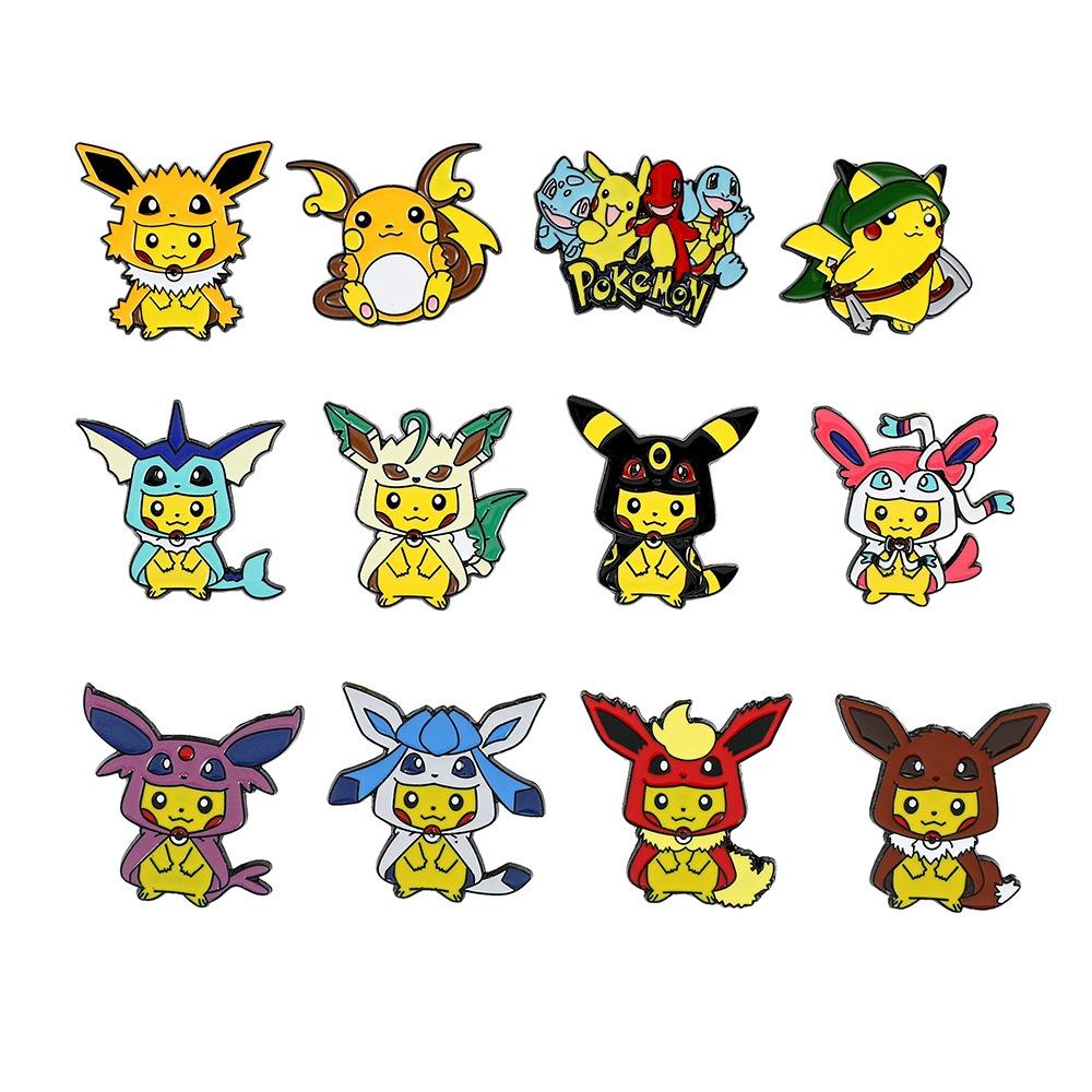 Cartoon Pikachu Unique Metal Pin Perfect For Collectors Fans And