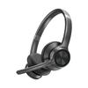 Elecom Wireless Headset [Bluetooth/Wired] With Noise Reduction Function and Mute Button Black LBT-HSOH20BK