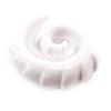 [J4108] - White Acrylic Spiral 10 Mm