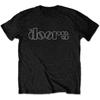 Doors Logo Slim Fit Black Unisex T-shirt