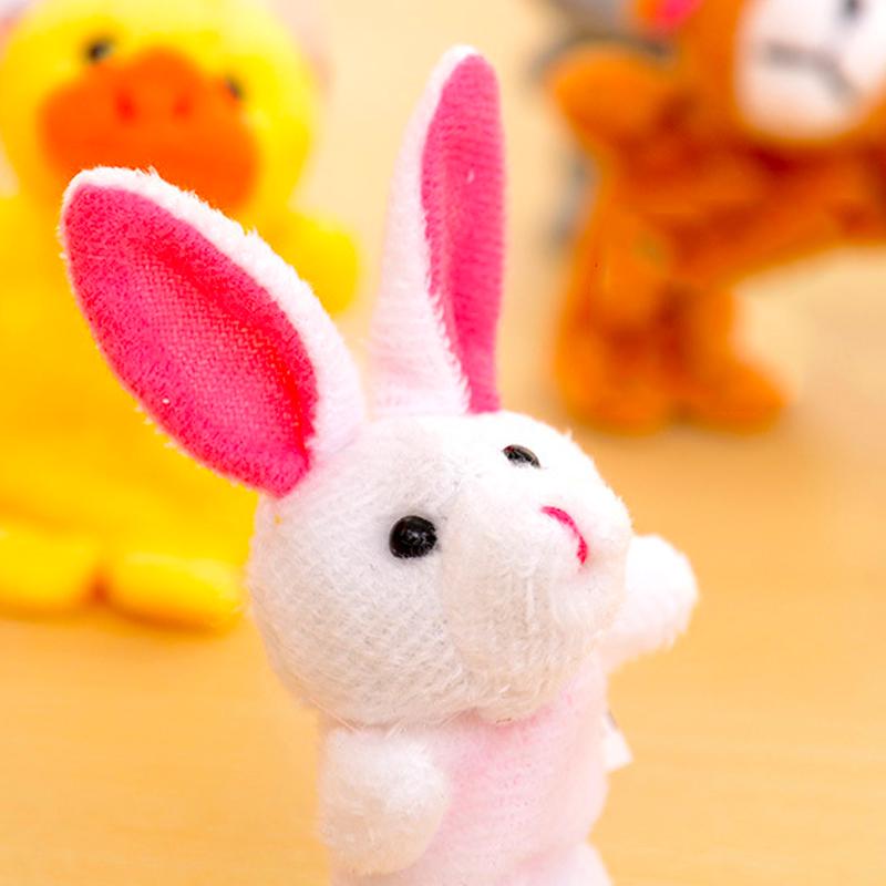Creative Baby Toys Hot Cloth Finger Puppets 10PCS Boys Hand Educational Toy Cartoon Girls Doll Hand Puppet Family Animal Cute