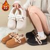 Fleece Wear-resistant Shoes, New All-inclusive Platform Doudou Shoes In Autumn and Winter 2025, Retro and Warm