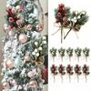 Home Party Xmas Christmas Berry Artificial Pine Branch Christmas Decoration Artificial Flower