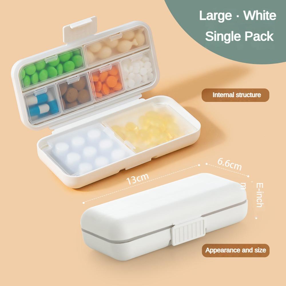 PP+silicone Travel Pill Organizer Double Sealing Medicine Container Case Medicine Box Travel