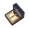 Ogdni Guitar Humbucker Pickup Double Coil Neck and Bridge Pickup Replacement Parts for LP Electric Guitars Set, (Gold)