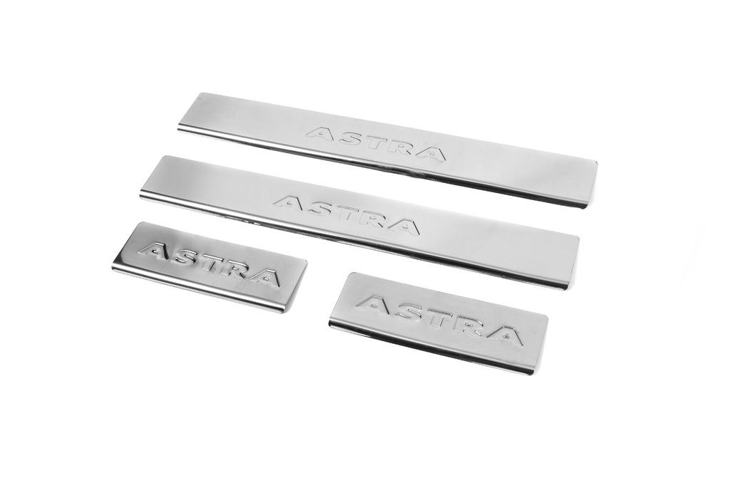Door Sills Carmos V2 (4 Pcs, Stainless Steel) for Opel Astra J 2009-2015