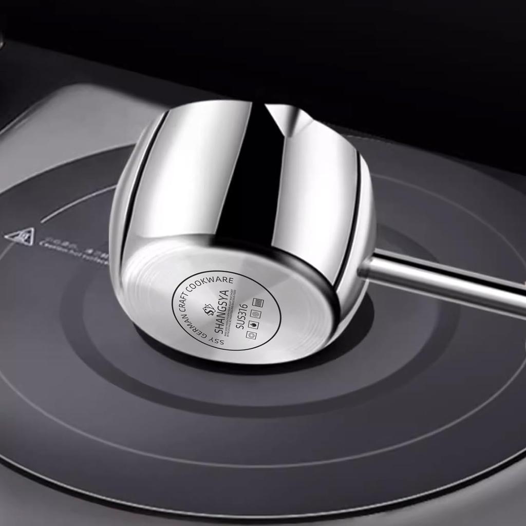 Butter Warmer - Multi-Function Stainless Steel Pot for Milk Heating, Turkish Coffee, and Chocolate Melting (10oz/300ml)