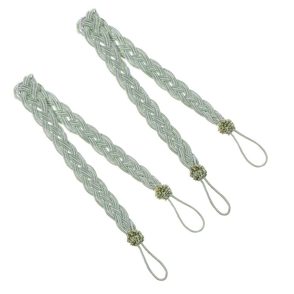 Practical Modern Hold Braided Tiebacks Curtain Holder Rope Satin Voile Strap Tie Backs