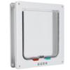Cat Lock Security Flap Door Cat Flip Door Plastic Small Pet Gate Household Pet SuppliesWhite M