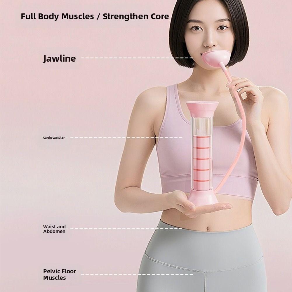 Adjustable Resistance Breathing Dumbbell Trainer Breathing Training Device  Men/ Women