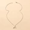 Mermaid Necklace Alloy Jewelry Versatile Dolphin Tail Pendant Niche Light Luxury Women's Necklace